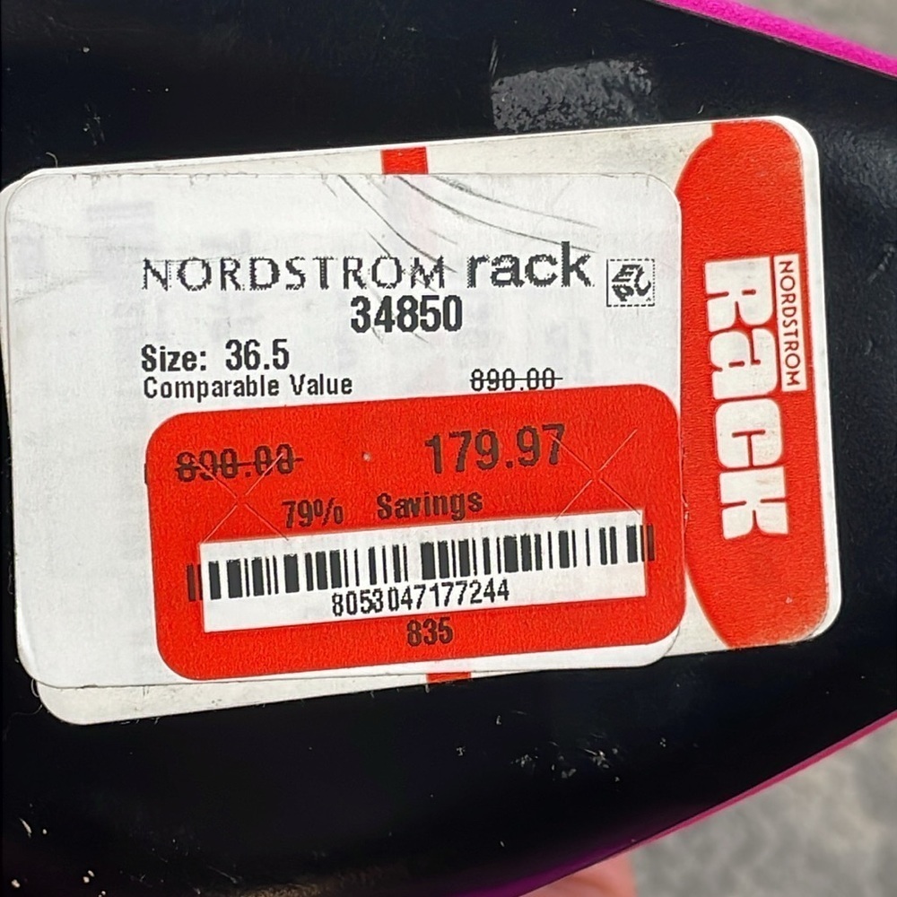 New The Attico Perine Satin Pumps Pointed Toe Fuchsia Pink Sz 36.5 - Picture 10 of 16